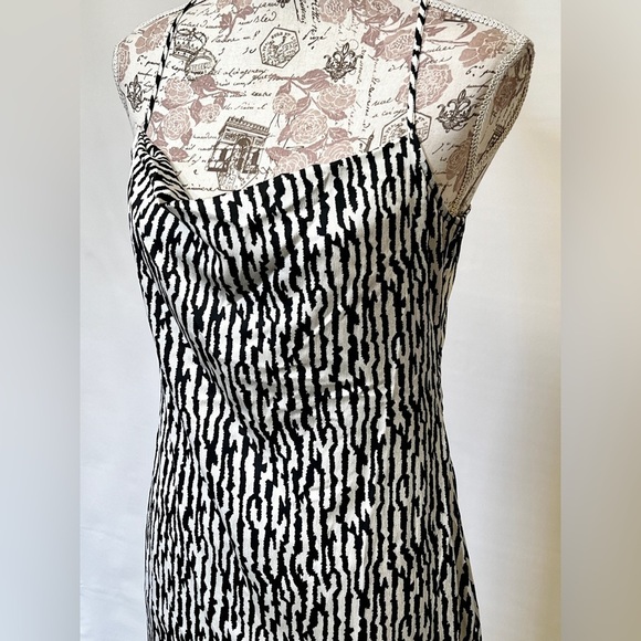 OPEN EDIT Beige and black‎ zebra print slip dress size M. - Picture 4 of 14